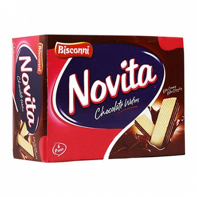 Bisconni Novita Chocolate Wafer Half Roll ( Pack of 6)
