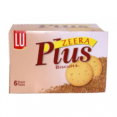LU Zeera Plus Biscuits Half Roll Box