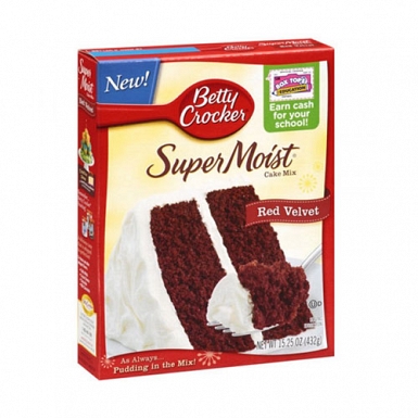Betty Crocker Super Moist Cake Mix Red Velvet 432 Grams