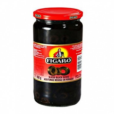 Sliced Black Olives 450 Grams