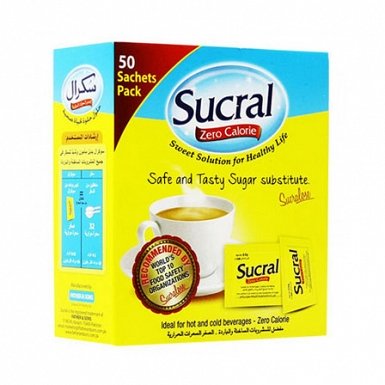 Sucral Zero Calorie Sweetener 50 Sache