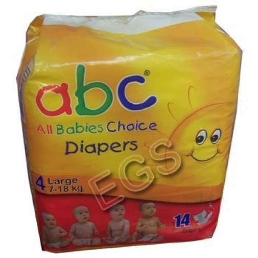 ABC Babies Diapers Large