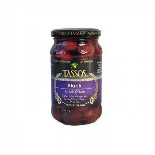 Tassos Black Greek Olives 450 Grams