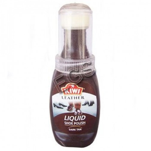 Kiwi Liquid Shoe Polish Dark Tan 75ml